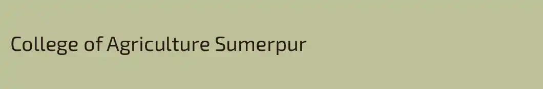 College of Agriculture Sumerpur
